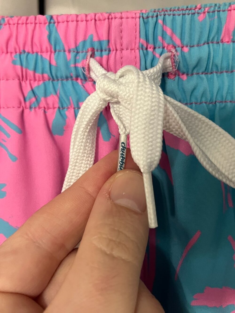 π Chubbies Men's Pink Blue Swim Trunks Shorts 5.5" Inseam Small S π©³ - Picture 2 of 5